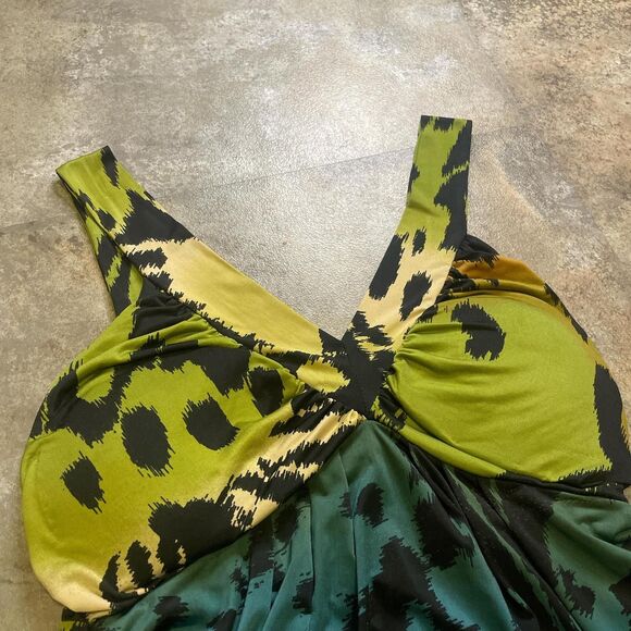 mandee vintage blue green and brown earth toned halter top size small - Picture 3 of 6